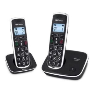 art_spc-dect207609n20duo_1.jpg Teléfono Inalámbrico SPC Comfort Kaiser 7609N/ Pack DUO/ Negro