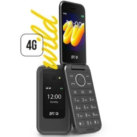 Teléfono Móvil SPC Fortune 2 4G para Personas Mayores/ Negro