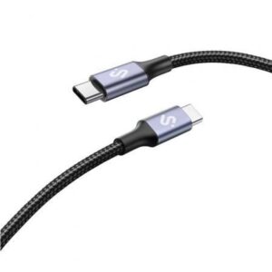 art_sub-cab20subcab-c10001_1.jpg Cable USB 2.0 Tipo-C Subblim Plus/ USB Tipo-C Macho - USB Tipo-C Macho/ Hasta 100W/ 480Mbps/ 1m/ Negro