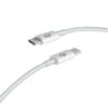 Cable USB 2.0 Tipo-C Subblim Cable Plus/ USB Tipo-C Macho - USB Tipo-C Macho/ Hasta 100W/ 480Mbps/ 2m/ Blanco