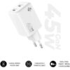 Cargador de Pared GaN Subblim 45W Charger USB C+C/ 2xUSB Tipo-C/ 45W