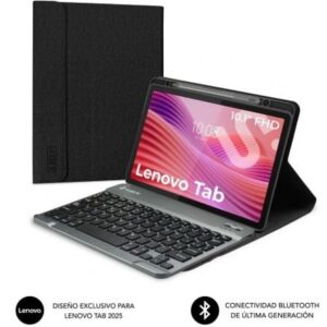 Funda con Teclado Subblim Shock Case Lenovo Tab 10.1" 2025/ Negra