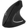 Ratón Vertical Inalámbrico por Bluetooth/ 2.4GHz Subblim Glide Vertical Ergo Dual Battery/ Batería Recargable/ Hasta 1600 DPI/ Negro