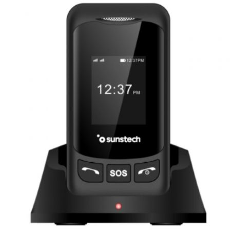 Teléfono Móvil Sunstech CELT25BK para Personas Mayores/ Negro