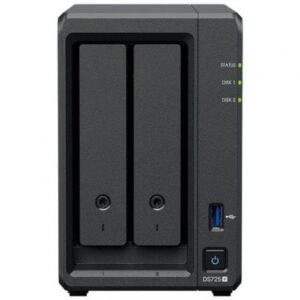 NAS Synology Diskstation DS725+/ 2 Bahías 3.5"- 2.5"/ 4GB DDR4/ Formato Torre