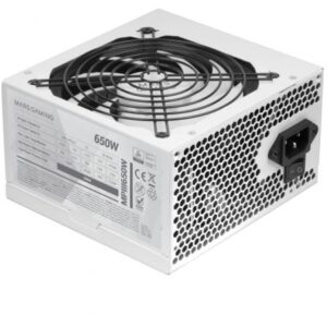 Fuente de Alimentación Mars Gaming MPIII650W/ 650W/ Ventilador 12cm/ Blanca