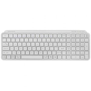 Teclado Compacto Inalámbrico por Bluetooth Mars Gaming MK-SILENKEYS/ Blanco