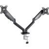 Soporte de Mesa para 2 Monitores TooQ DB5132TNR-B/ Giratorio/ Inclinable/ hasta 9kg
