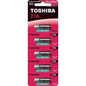 art_tos-pila2027a20bl5_1.jpg Pack de 5 Pilas 12V Toshiba 27A/ 12V/ Alcalinas