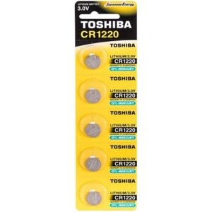 art_tos-pila20cr122020pw20bp-5n_1.jpg Pack de 5 Pilas de Botón Toshiba CR1220/ 3V