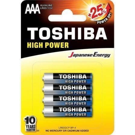 Pack de 12 Pilas AA Toshiba High Power LR6/ 1.5V/ Alcalinas