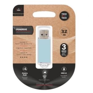 art_tot-basic20bl2032gb_1.jpg Pendrive 32GB Tech One Tech Basic USB 2.0/ Azul Cielo