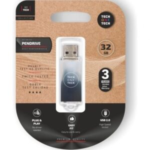 art_tot-be20bk20wh2032gb_1.jpg Pendrive 32GB Tech One Tech Be B&W USB 2.0/ Blanco y Negro Degradado