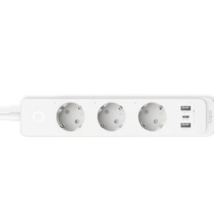 Regleta Inteligente TP-Link Tapo P300/ 3 Tomas de corriente/ 2 USB Tipo-A/ 1 USB Tipo-C/ WiFi/ Blanca