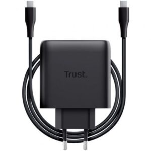 Cargador de Pared GaN Trust Maxo 65W/ 1xUSB Tipo-C/ Incluye Cable USB Tipo-C/ 65W