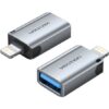 Adaptador OTG USB Vention CUCH0/ USB Hembra - Lightning Macho/ Azul