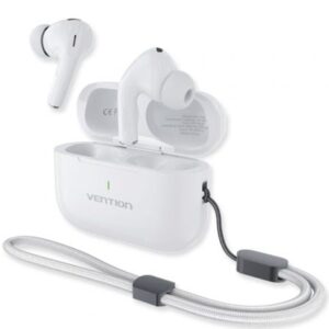Auriculares Bluetooth Vention Echo Lite E11 Plus con estuche de carga/ Autonomía 6h/ Blancos