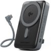 Powerbank 10000mAh Vention FKHH0/ 35W/ Wireless/ Gris/ Incluye Cable USB Tipo-C