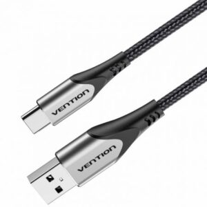 Cable USB 2.0 Tipo-C Vention CODHH/ USB Macho - USB Tipo-C Macho/ 480Mbps/ 2m/ Gris