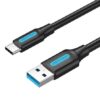 Cable USB 3.0 Tipo-C Vention COZBH/ USB Macho - USB Tipo-C Macho/ 5Gbps/ 2m/ Negro