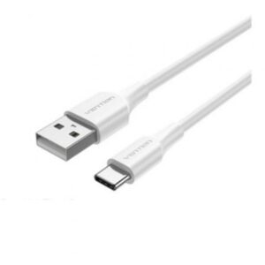 Cable USB 2.0 Tipo-C Vention CTHWH/ USB Tipo-C Macho - USB Macho/ 480Mbps/ 2m/ Blanco