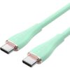 Cable USB 2.0 Tipo-C Vention TAWGF/ USB Tipo-C Macho - USB Tipo-C Macho/ Hasta 100W/ 480Mbps/ 1m/ Verde