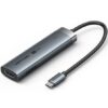 Docking USB Tipo-C Vention TGMHB/ 3xUSB/ 1xHDMI 4K/ 1xUSB Tipo-C PD/ Gris