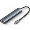 Docking USB Tipo-C Vention TGNHB/ 1xUSB 3.2 Tipo-C/ 2xUSB/ 1xHDMI 4K/ 1xRJ45/ 1xUSB Tipo-C PD/ Gris