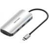Docking USB Tipo-C Vention TOIHB/ 1xHDMI 4K/ 1xVGA/ 3xUSB/ 1xUSB Tipo-C PD/ Gris