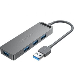 Hub USB 3.0 Vention CHLHD/ 4xUSB/ 1xMicroUSB PD/ Gris