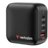 Cargador de Pared Universal GaN para Viaje Verbatim Mini GaN Wall Charger/ 3xUSB Tipo-C/ 1xUSB/ 100W