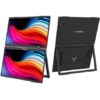 Monitor Portátil Táctil Verbatim Duo Essentials 15.6" + 15.6"/ Full HD/ Multimedia/ Negro